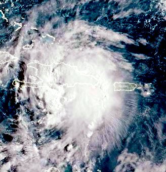 Centro de tormenta Franklin salió del país por aguas del Atlántico