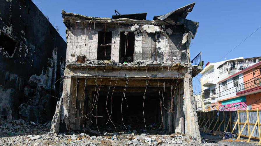 Centro de la explosión en San Cristóbal