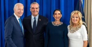 Luis Abinader, Raquel Arbaje, Joe Biden y Jill Biden