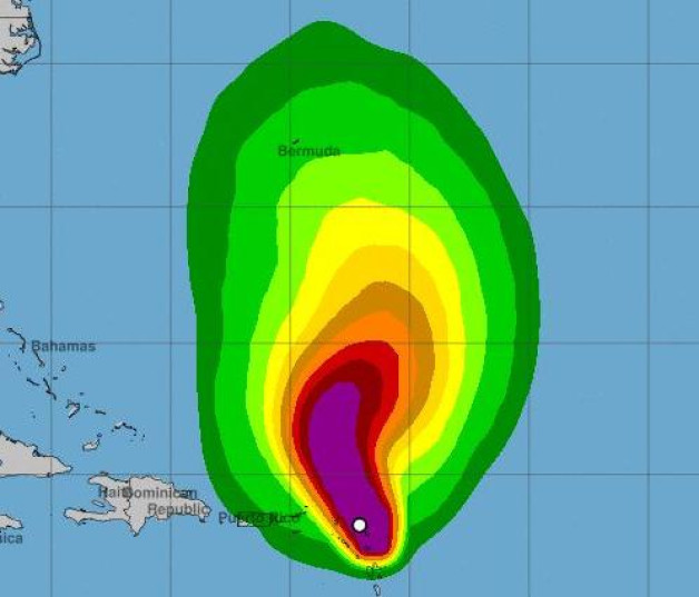 Trayectoria del huracán Tammy