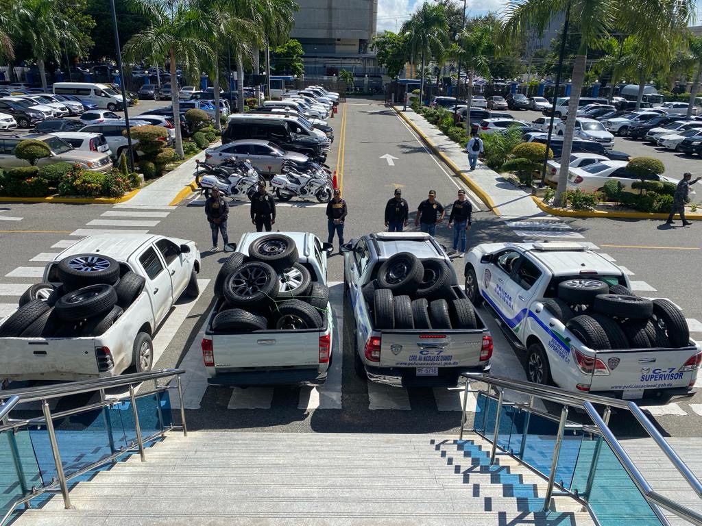 PN desarticula banda que se dedicaba al robo de neumáticos de vehículos de alta gama