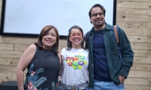 Elein Tona, Nazzira Santana y Pedro José Rijo.