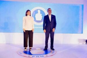 Raquel Peña y Luis Abinader