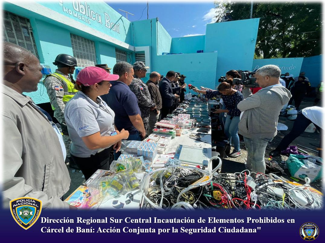 Incautación de Elementos Prohibidos en Cárcel de Baní