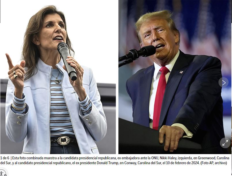 Nikki Haley y Donald Trump