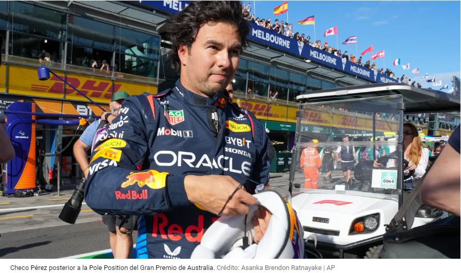 Checo Pérez autocrítico tras doblete de Ferrari en el Gran Premio de Australia