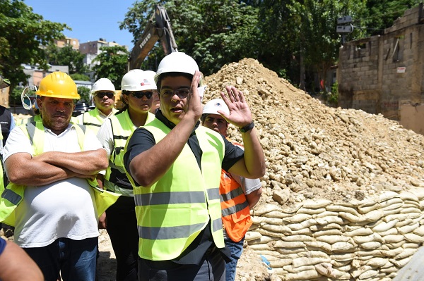 Fellito Suberví supervisa trabajos de transformación cañada Guajimía en SDO