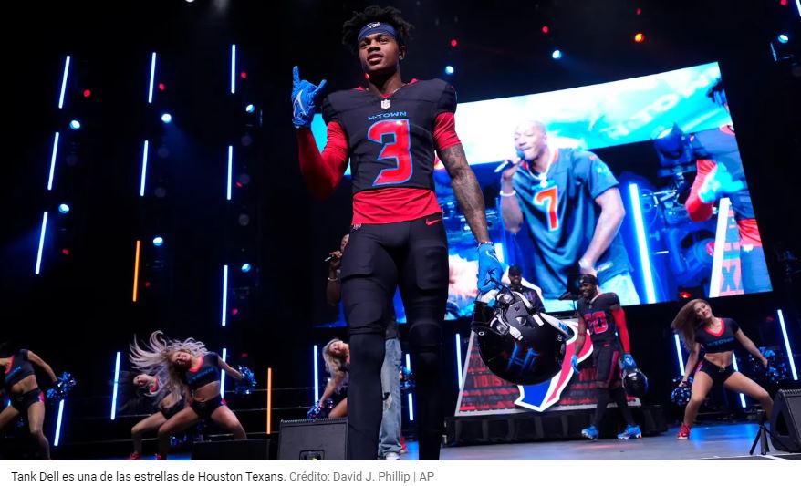Hieren en tiroteo a jugador de Houston Texans en la NFL, Tank Dell