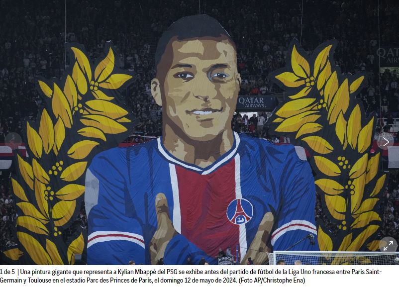 Mbappé recibe una acogida mixta por parte de la afición en su último partido en casa con el PSG