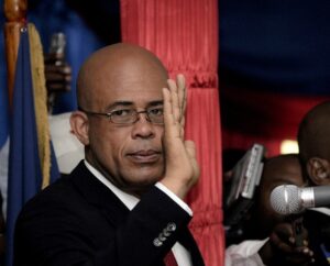 Michel Martelly takes the oath of President during his inauguration ceremony in Port-au-Prince