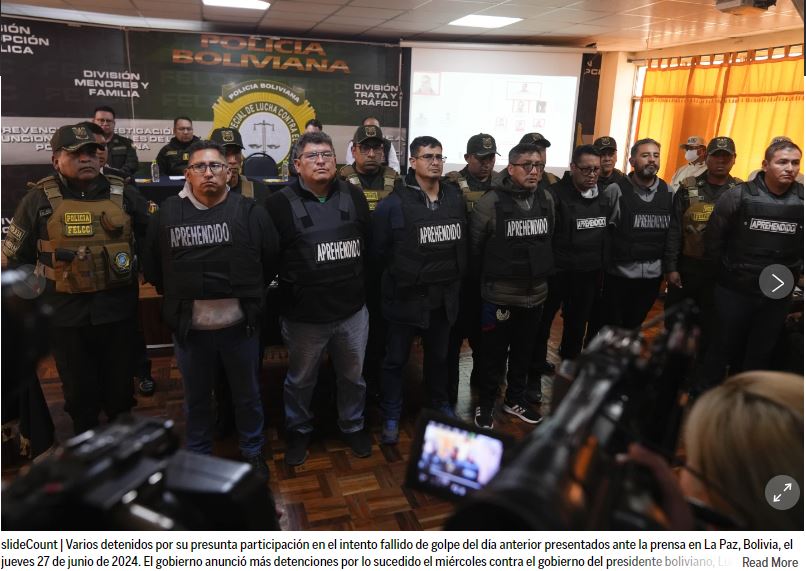 Arce rechaza señalamientos de que conocía los planes del intento de golpe en Bolivia