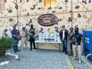 CESFRONT, DNCD e instituciones de las FFAA ocupan 182 libras de marihuana y un fusil en Elías Piña