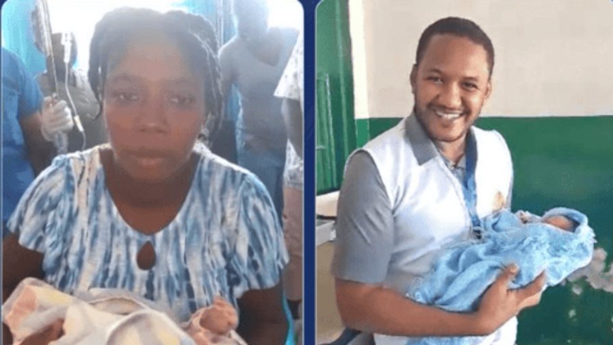 bebé nacido en la maternidad en Haití