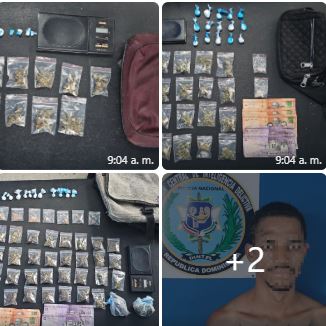 DINTEL ocupa drogas y apresa a dos personas durante operativos en SDN