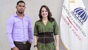 Faride Raful y Dawry David Santana.