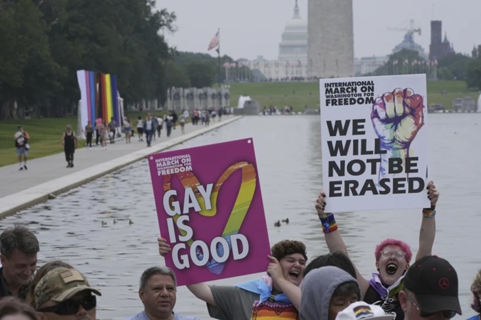 Marcha de orgullo gay en EEUU: protesta contra Trump