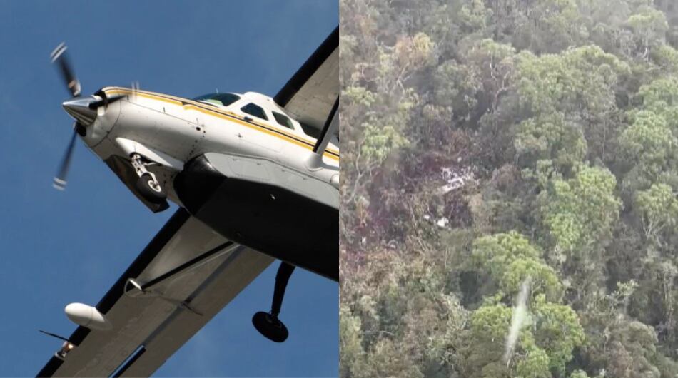 Avioneta se estrella en el sureste de Colombia y mueren sus cuatro ocupantes