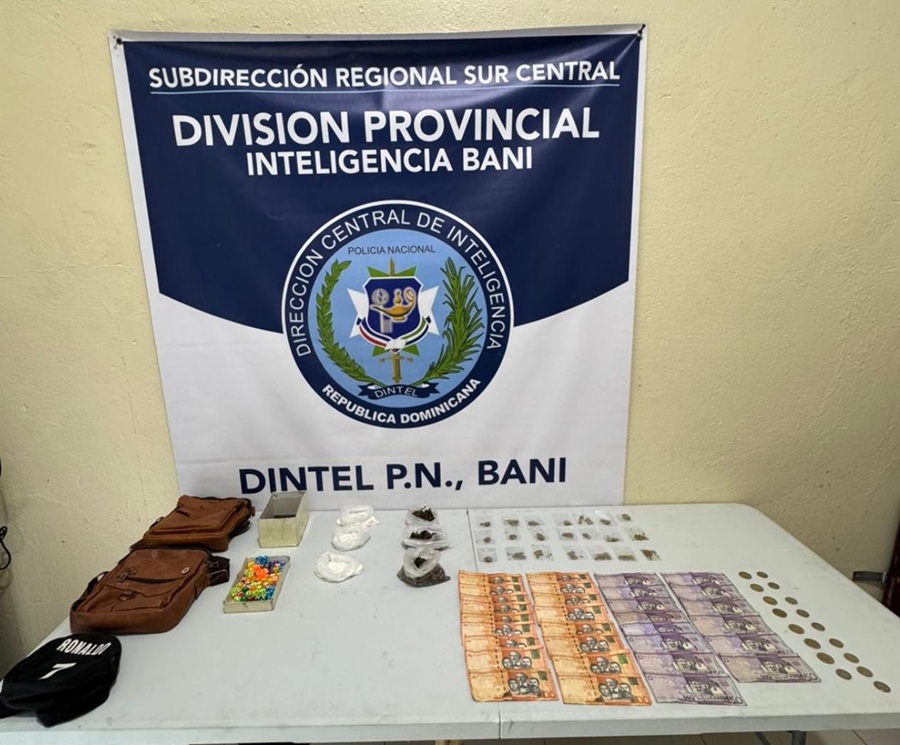 Desmantelan puntos de drogas y ocupa dados de juegos de azar durante operativos en Baní