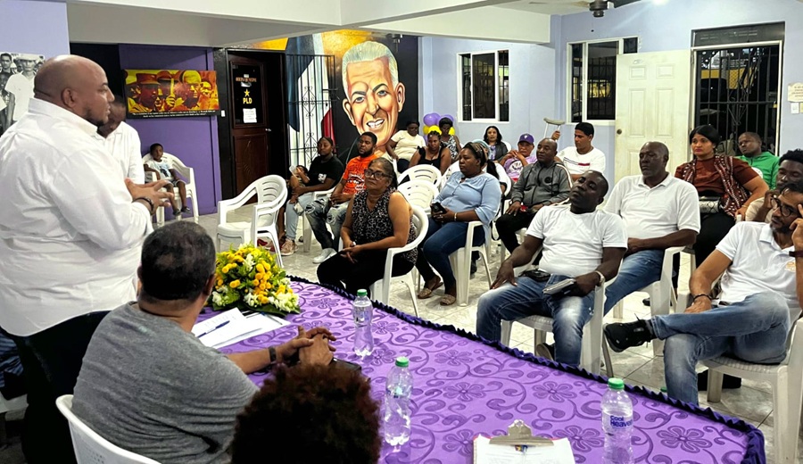 Asamblea Comunitaria del PLD en San Pedro de Macorís
