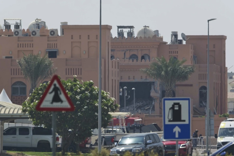 Qatar retira los escombros tras el ataque de Israel contra líderes de Hamás en Doha