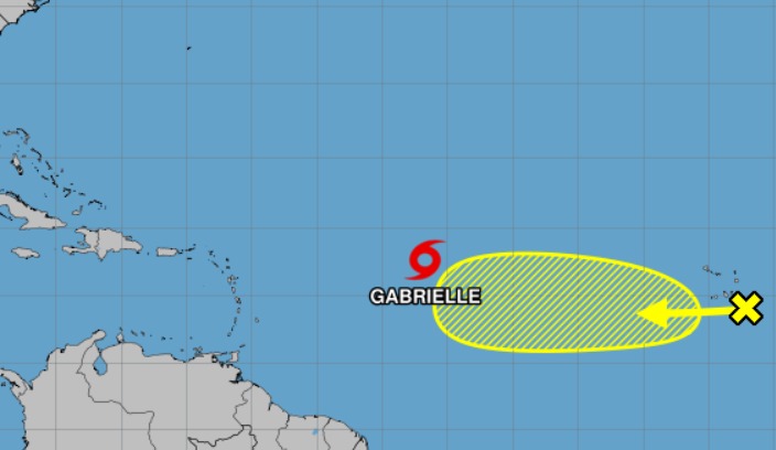 Se forma la tormenta Gabrielle; podría convertirse en huracán el domingo