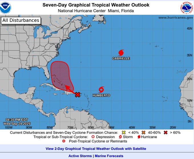 Se forman la tormenta tropical Umberto, la octava de la temporada