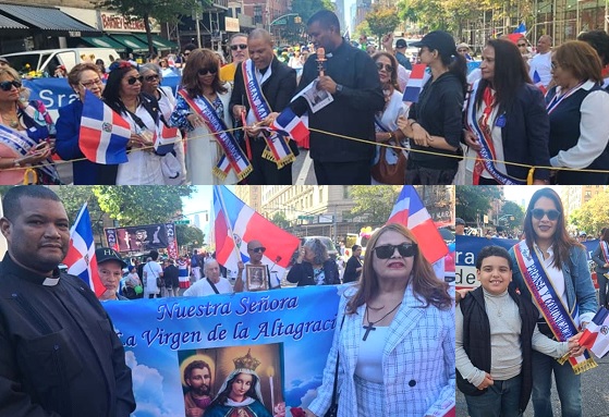 Cientos asisten al «Desfile Religioso Mariano» en Manhattan dedicado al Papa León XlV