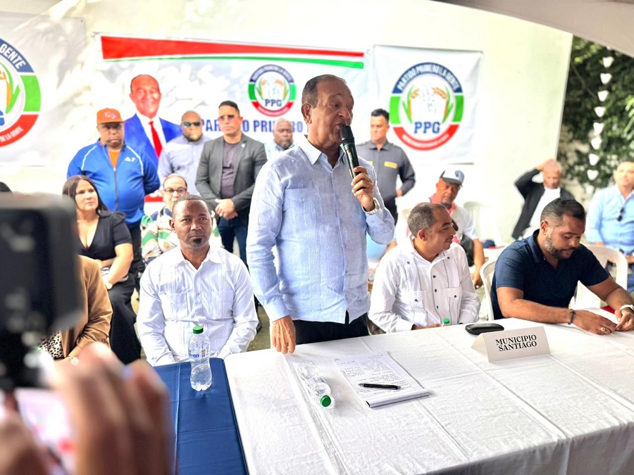 Antonio Marte inaugura nuevo local del Partido Primero La Gente en Santiago