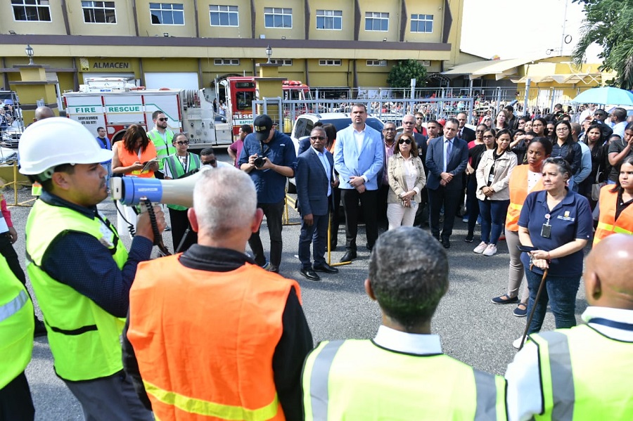 JCE realizó con éxito cuarto simulacro de evacuación por sismo en su sede central