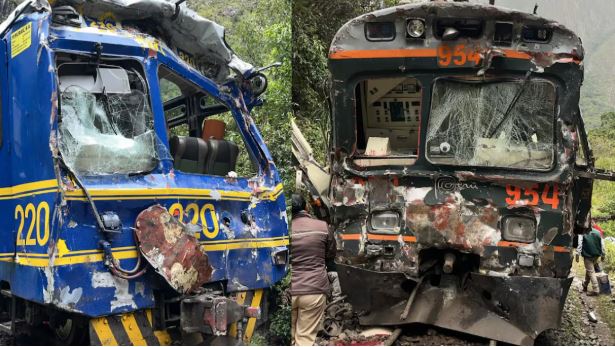 Al menos 15 heridos en Perú tras choque de dos trenes en vía férrea rumbo a Machu Picchu