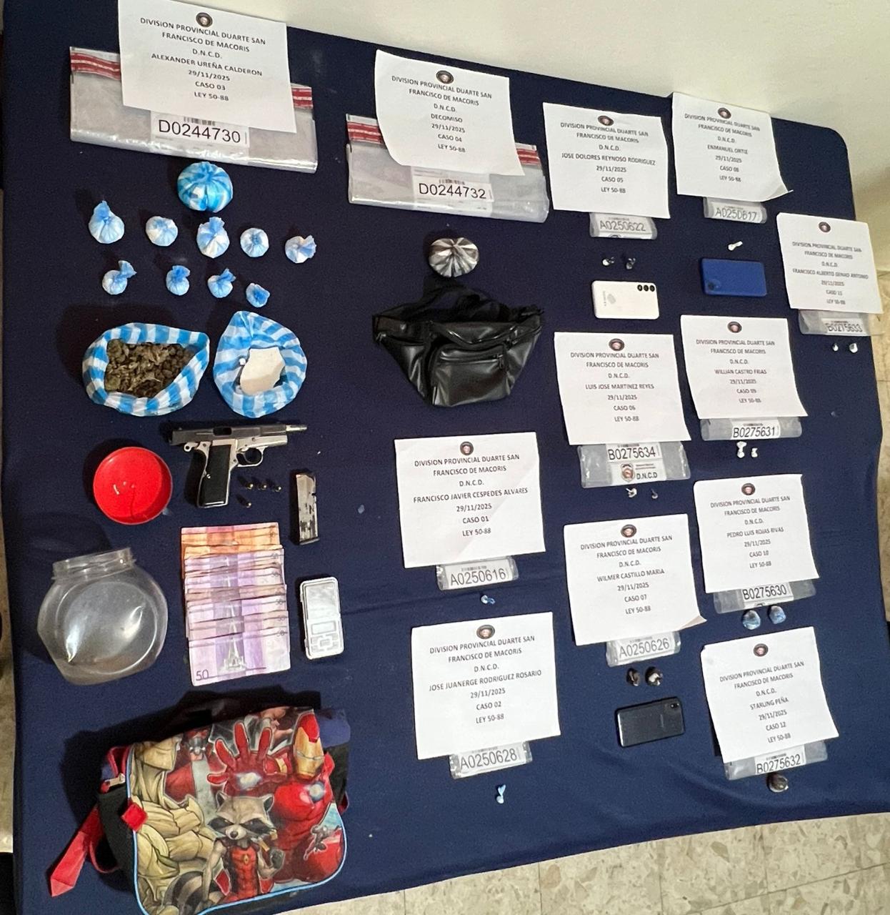 DNCD arresta hombre con drogas y una pistola en SFM