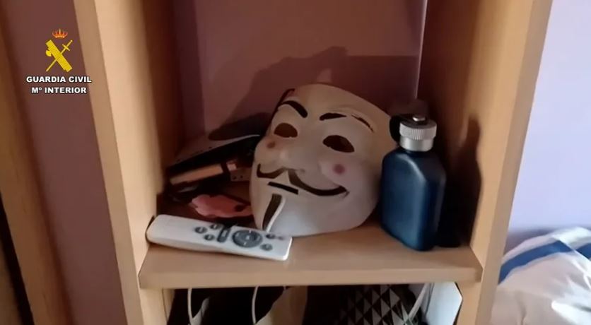 Detenidos cuatro cabecillas de Anonymous en España por ciberataques a organismos públicos