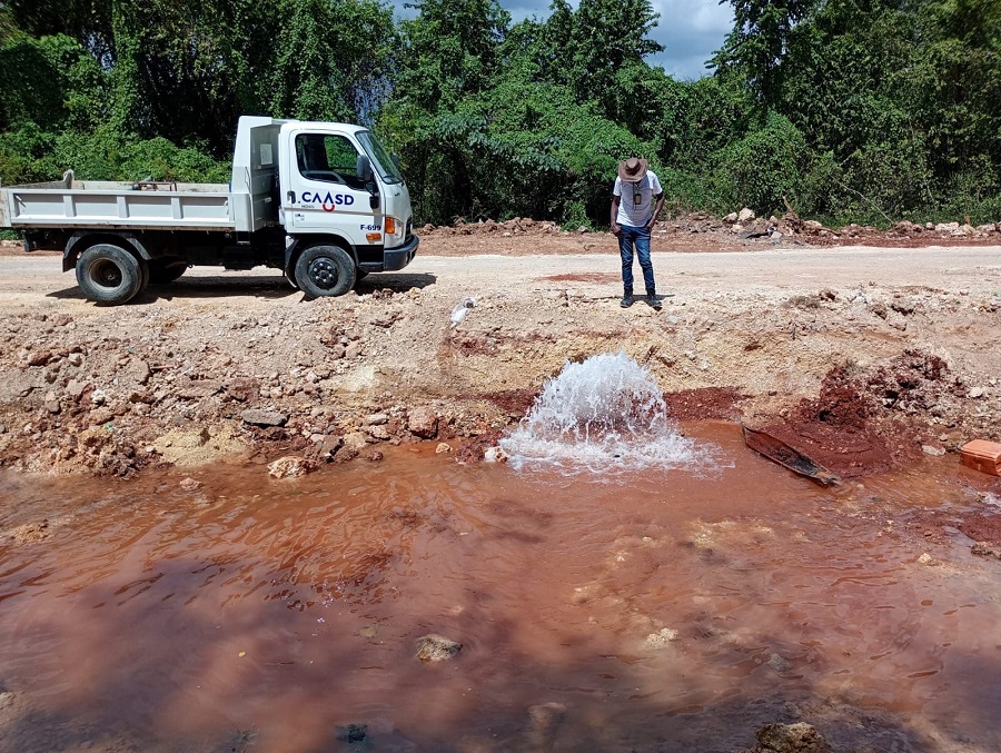 CAASD trabaja en solución de tres importantes averías en el GSD