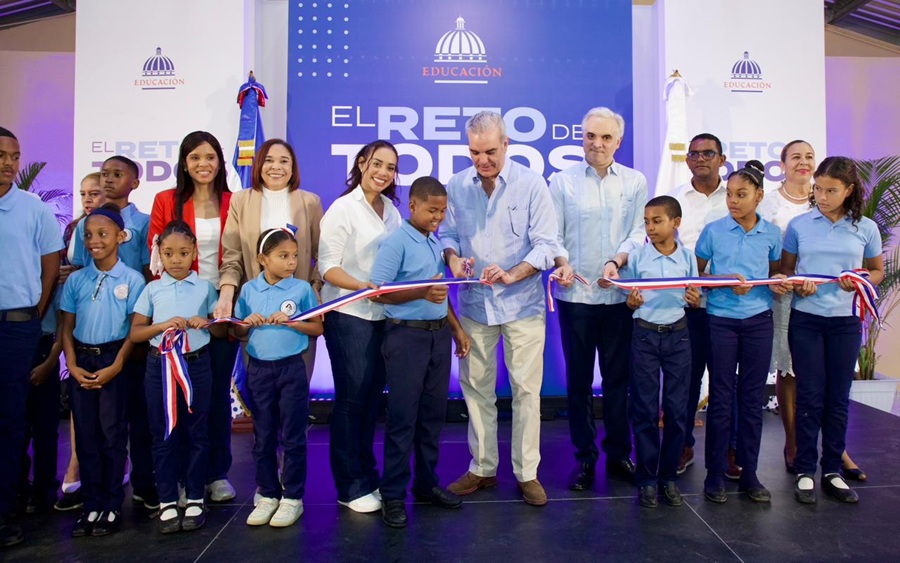 Abinader inaugura la moderna Escuela Barrio Lindo en Villa Mella