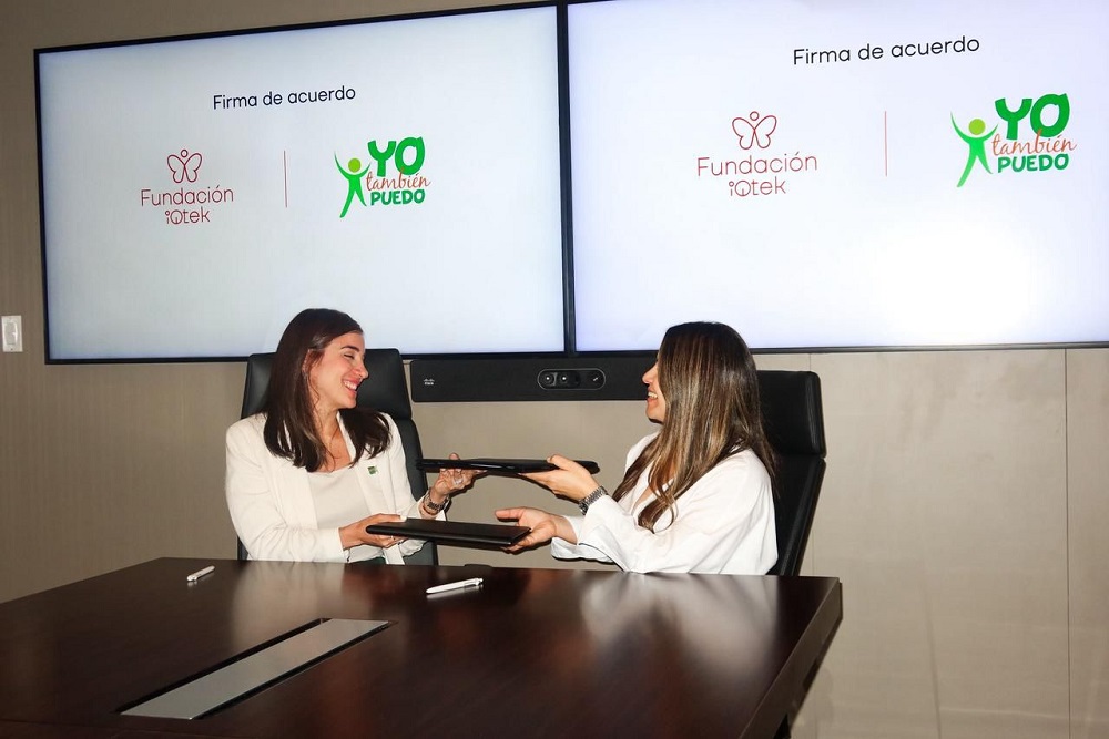 Fundación iQtek y Yo También Puedo firman acuerdo por la inclusión de personas con discapacidad