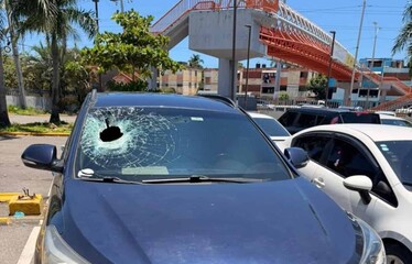 Adulta mayor resulta herida tras ataque con piedra en puente de la avenida 25 de Febrero