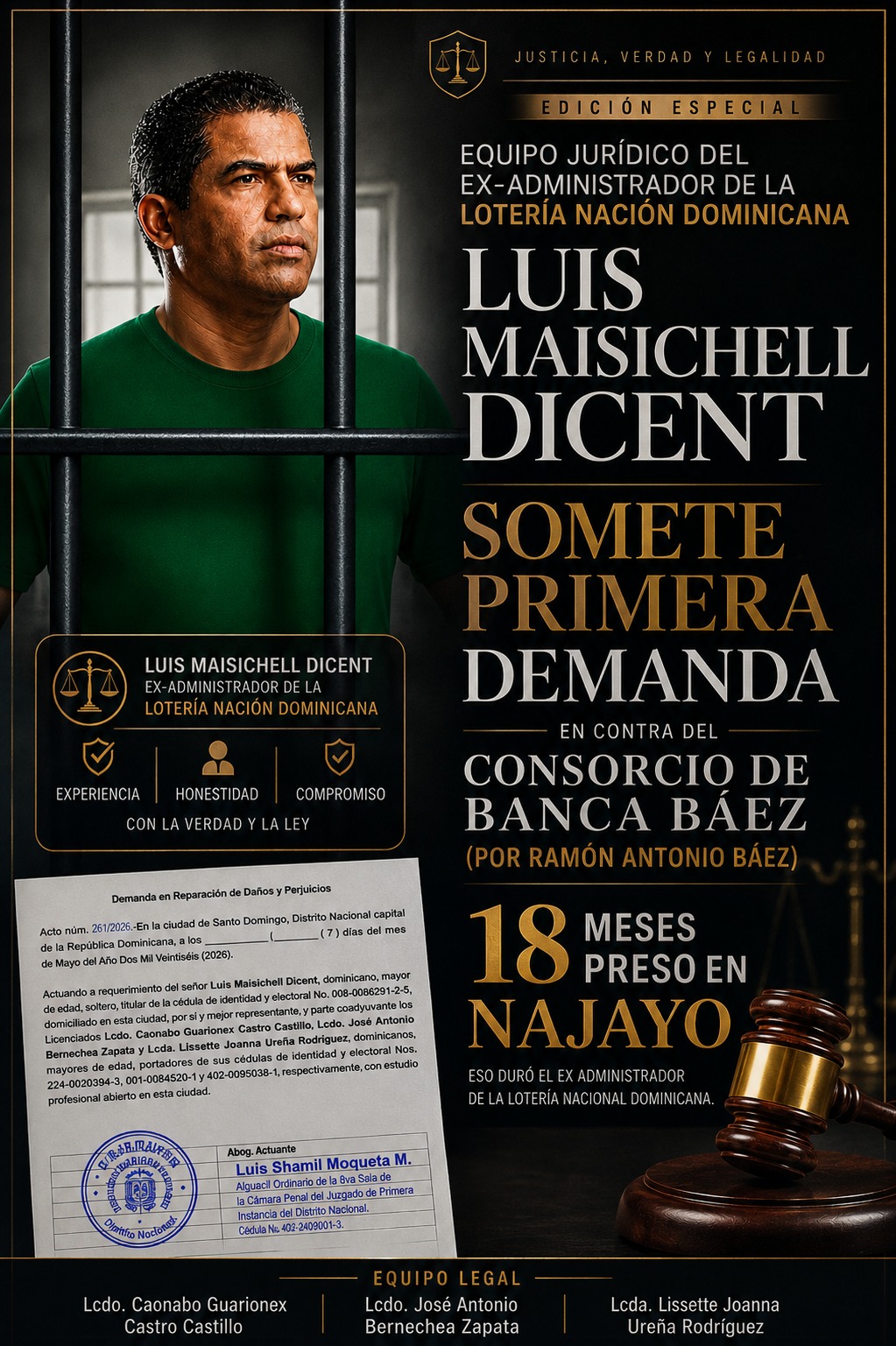 “Hoy inicia una nueva etapa”: interponen demanda por daño moral
