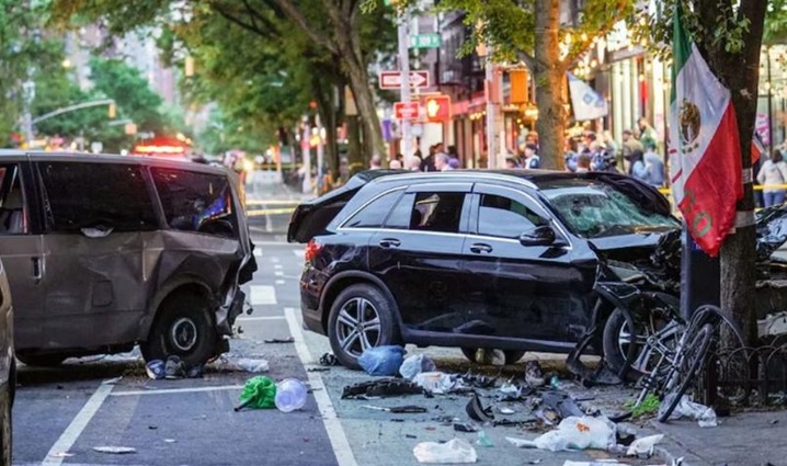 Conductor borracho provoca dos muertes y tres heridos en Alto Manhattan