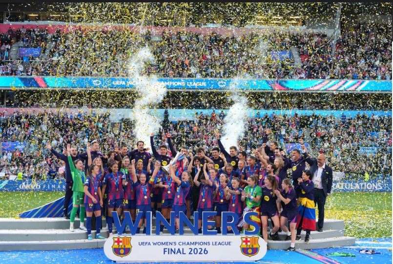 Barcelona golea al histórico rival OL Lyonnes en la final de la Liga de Campeones femenina