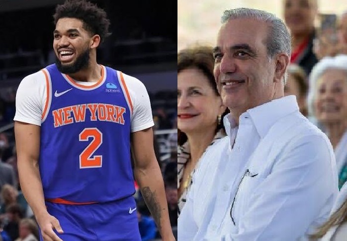 Luis Abinader felicita al campeón de la NBA Karl-Anthony Towns