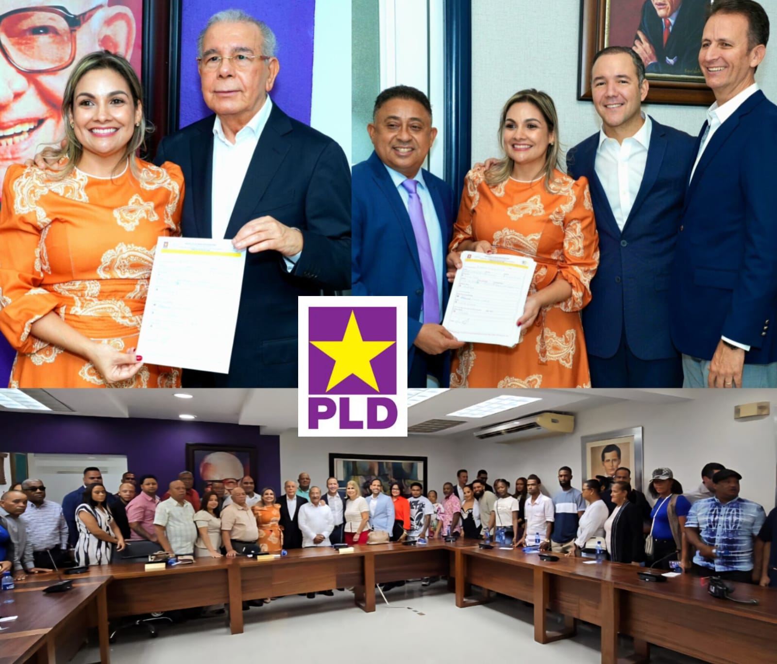 Danilo Medina juramenta a exdiputada Ivannia Rivera y a decenas de dirigentes de Puerto Plata