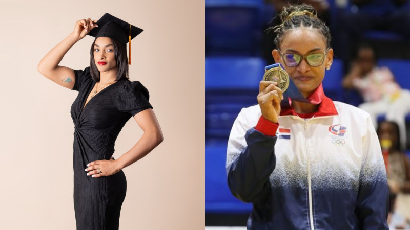 Ana Rosa ganadora de oro en los Juegos Centroamericanos, es licenciada en Administración con dos maestrías
