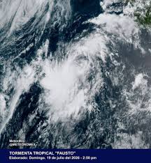 La tormenta tropical Fausto se forma en el Pacífico, lejos de las costas de México