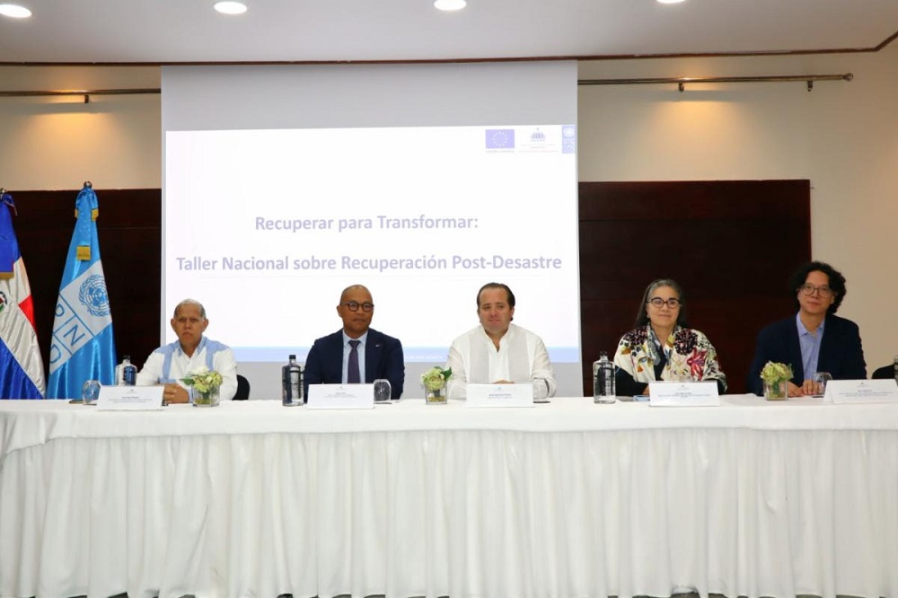 RD impulsa marco de recuperación post desastre para fortalecer resiliencia ante desastres