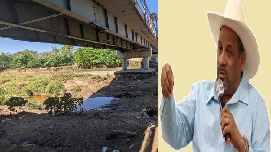 Santiago Riverón advierte posible tragedia por deterioro de puente fronterizo