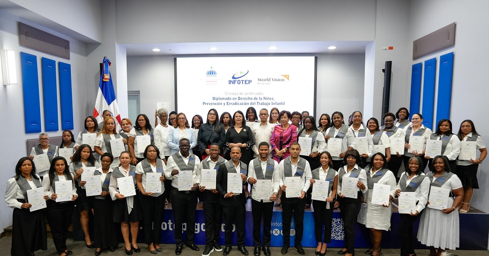 Certifican a 46 profesionales en prevención y erradicación del trabajo infantil