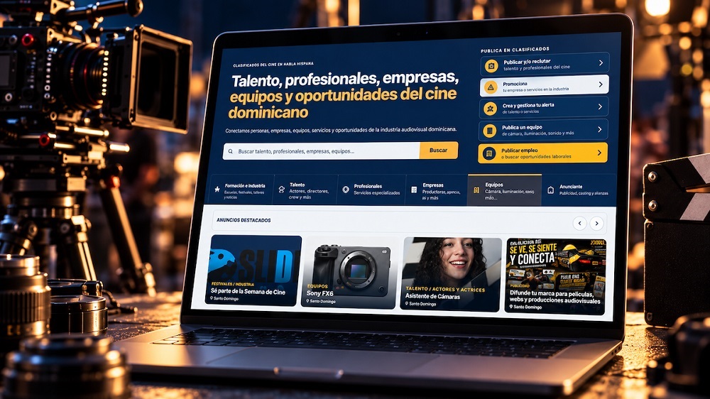 Clasificados de Cine conectará talentos, empresas y oportunidades de la industria audiovisual dominicana